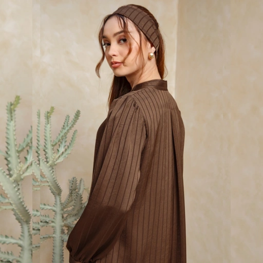 Image of Deyn Scarf - Sora Set Tunic - Brownie