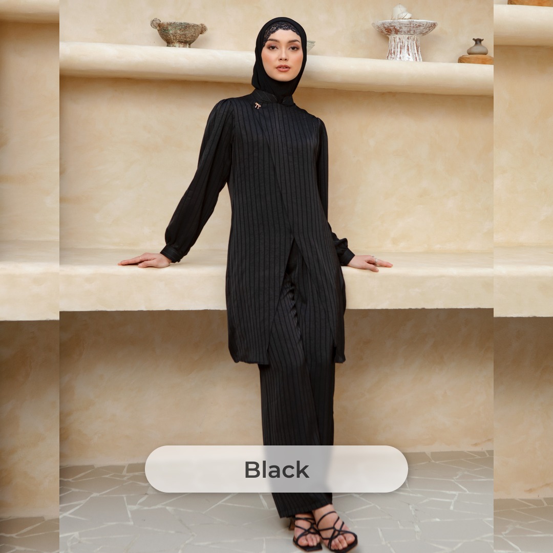 Deyn Scarf - Sora Set Tunic - Black