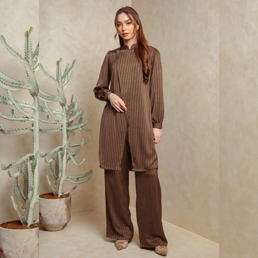 Image of Deyn Scarf - Sora Set Tunic - Brownie
