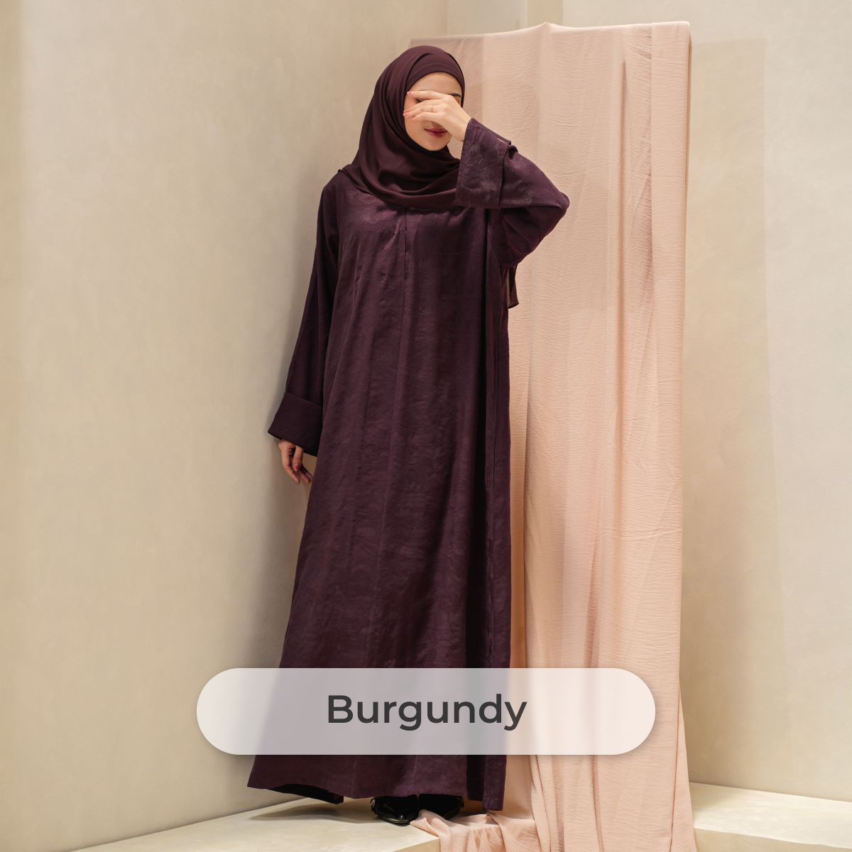 Deyn Scarf - Shafa Abaya - Burgundy