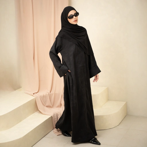 Image of Deyn Scarf - Shafa Abaya - Black