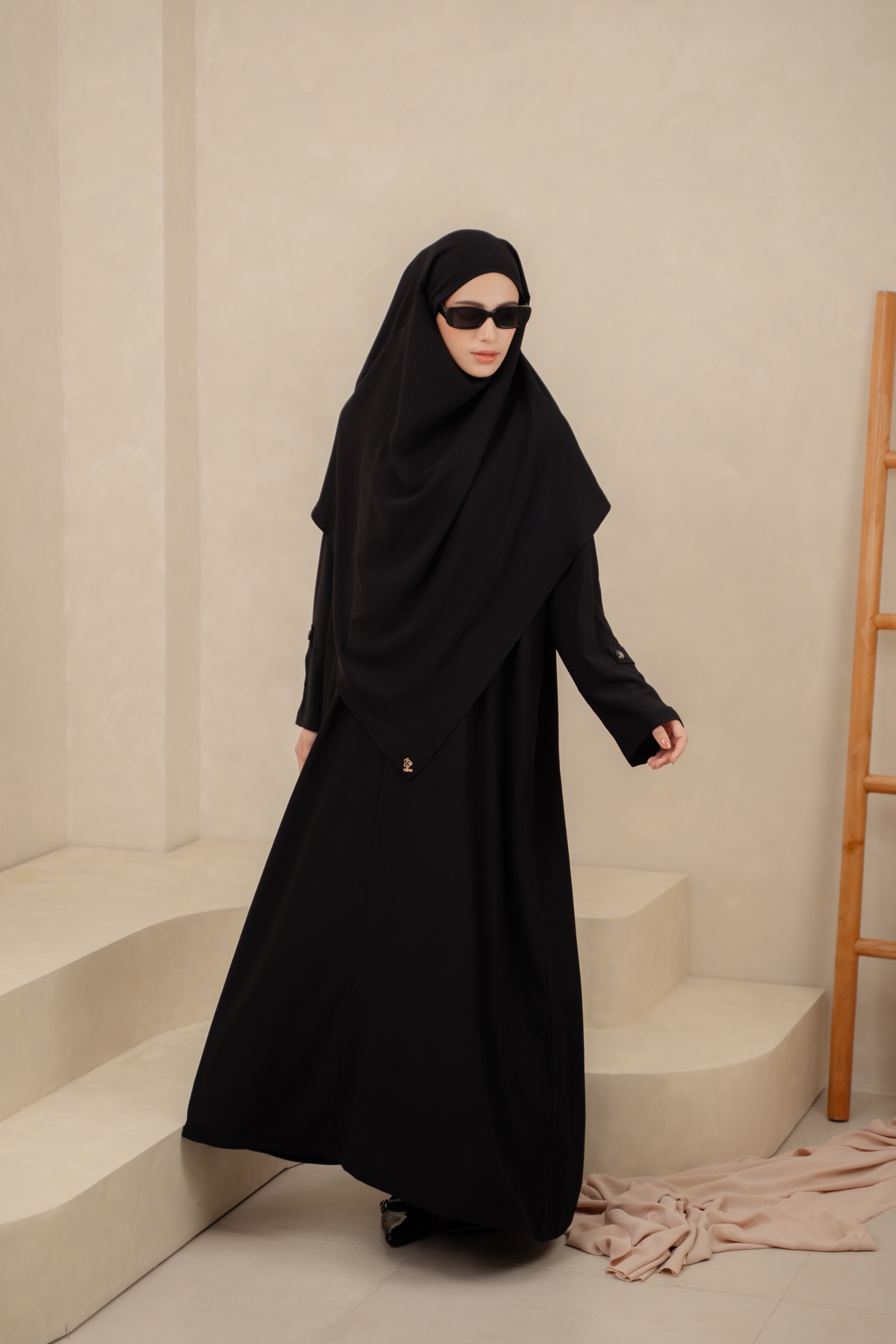 Deyn Scarf - Hawwa Abaya Set - Black