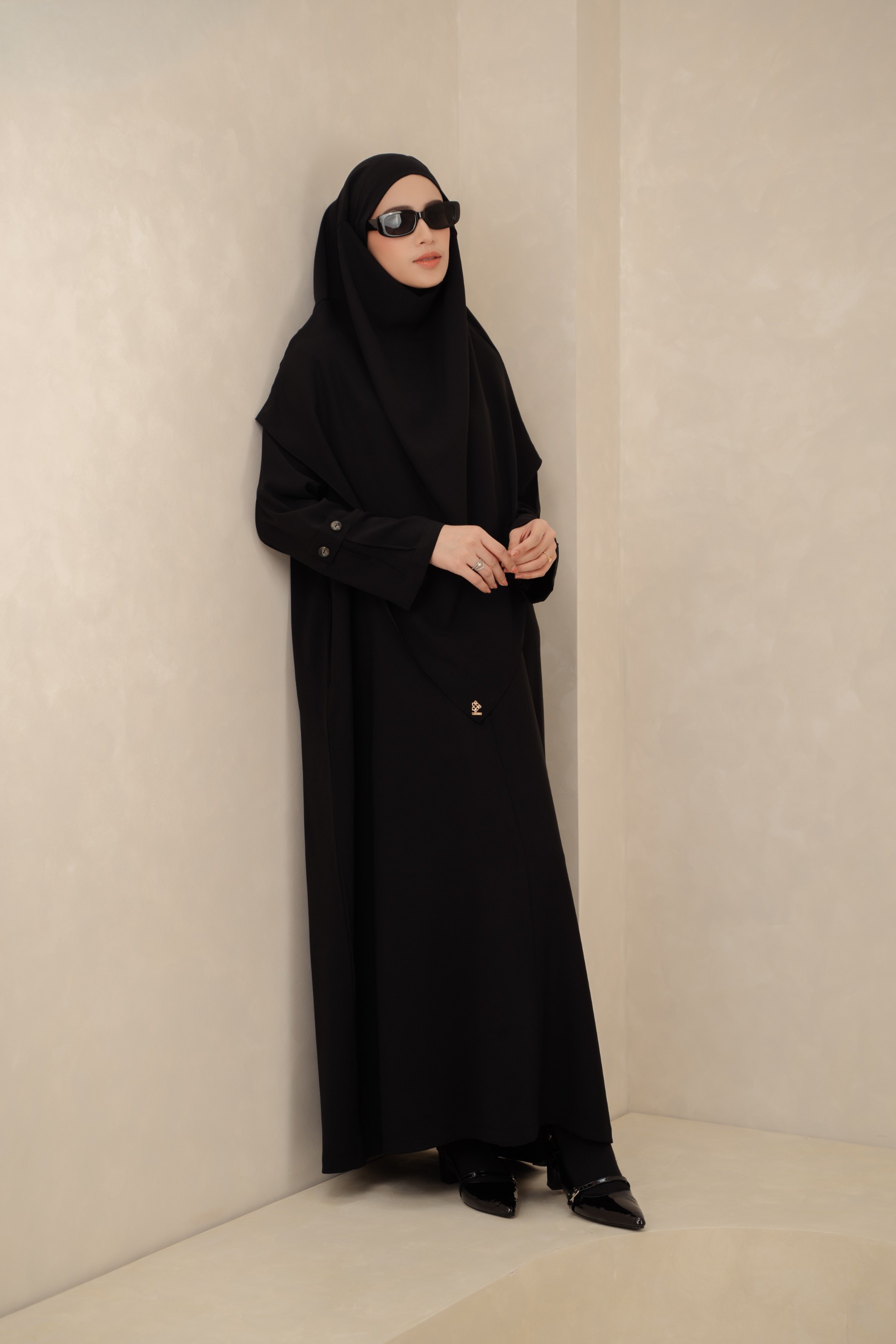 Deyn Scarf - Hawwa Abaya Set - Black