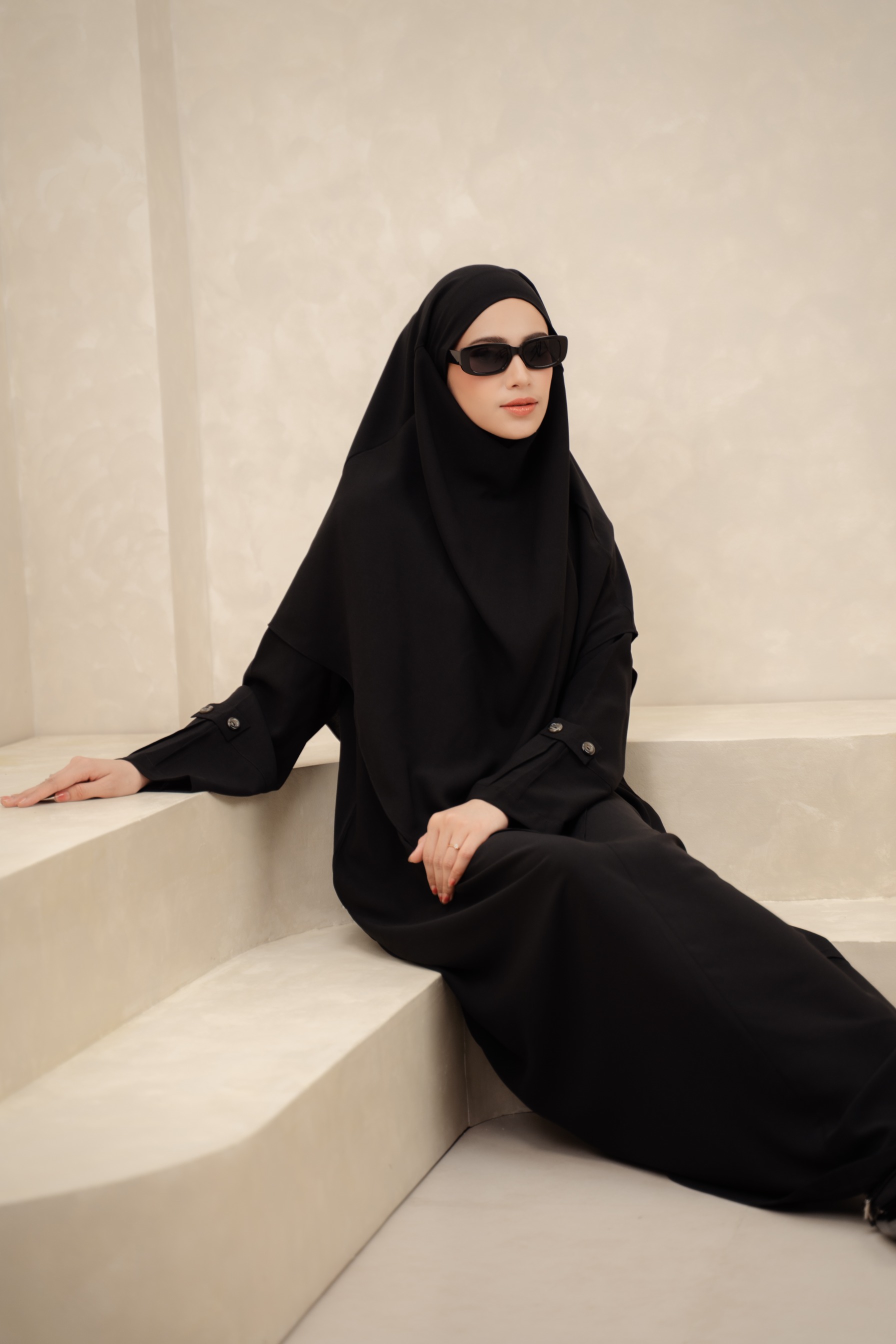 Deyn Scarf - Hawwa Abaya Set - Black