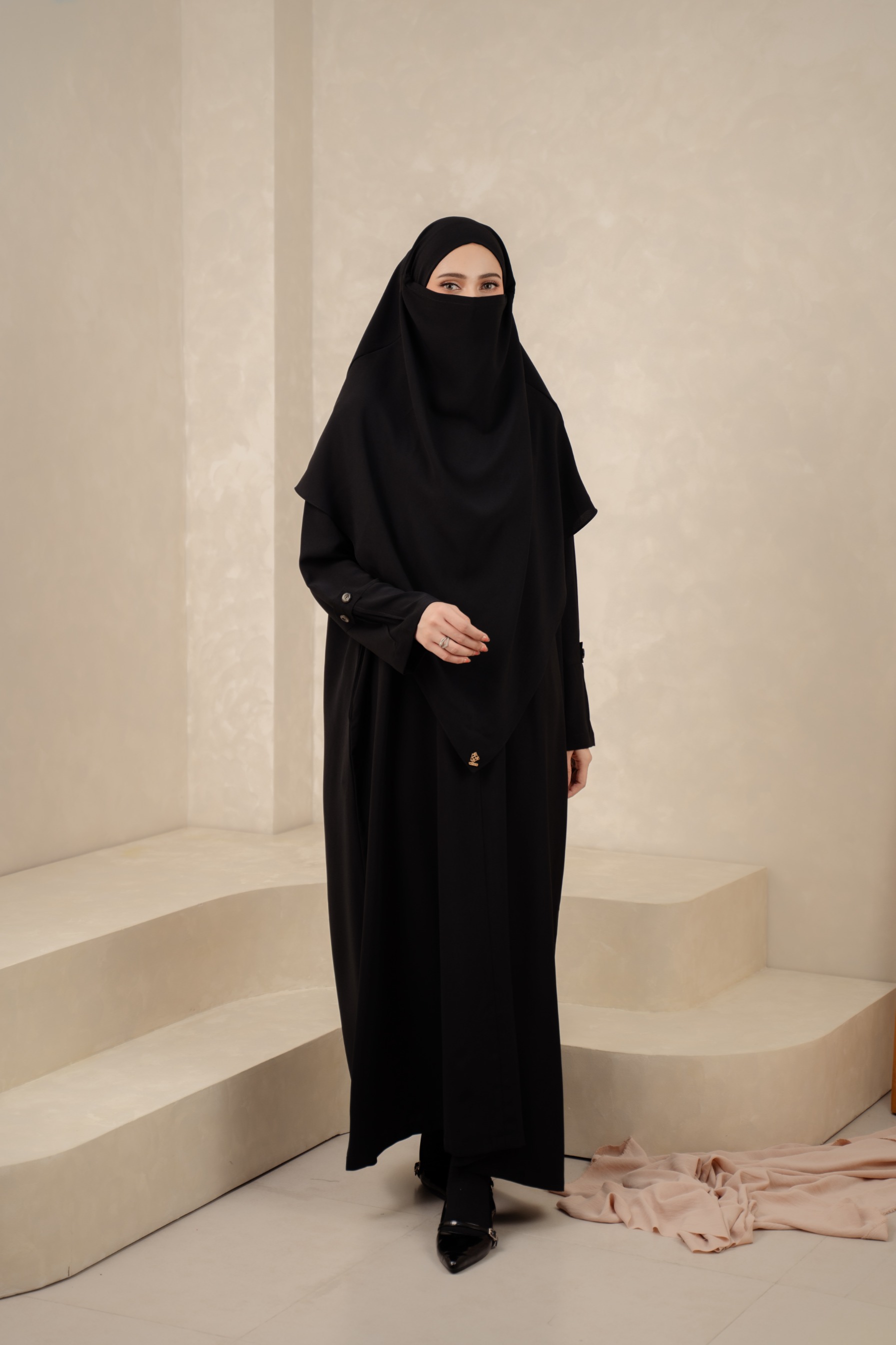 Deyn Scarf - Hawwa Abaya Set - Black