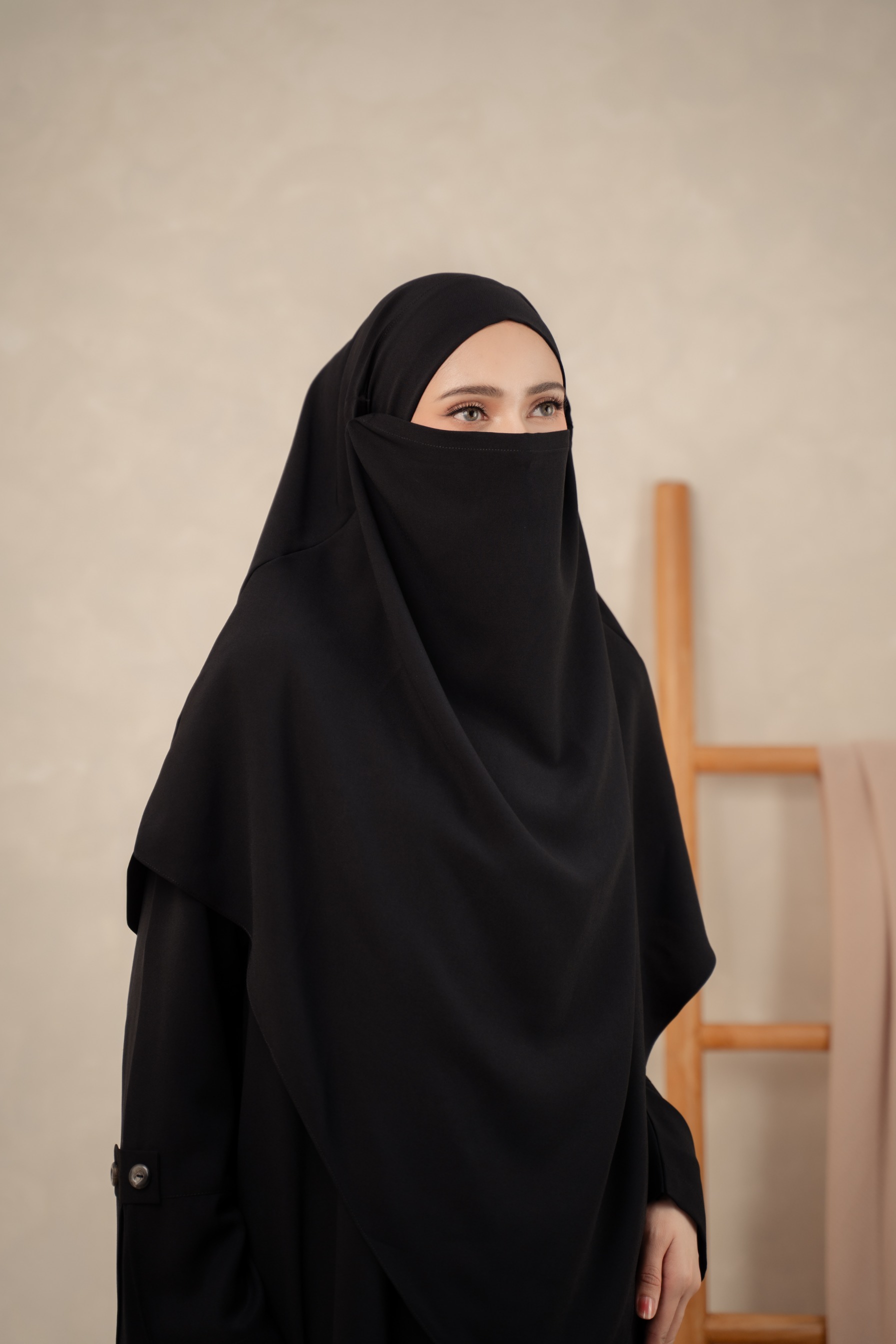 Deyn Scarf - Hawwa Abaya Set - Black
