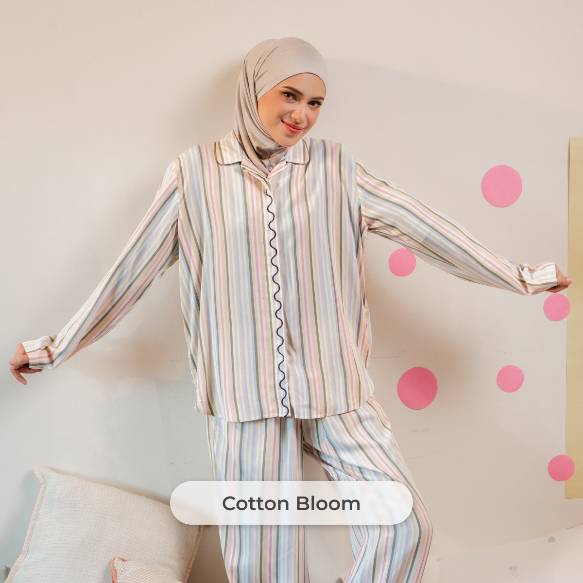 Deyn Scarf - Luna Sleepwear - Cotton Bloom