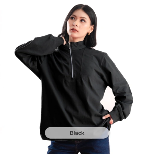 Deyn Scarf - Spill The Tee (Zipper Tee) - Black