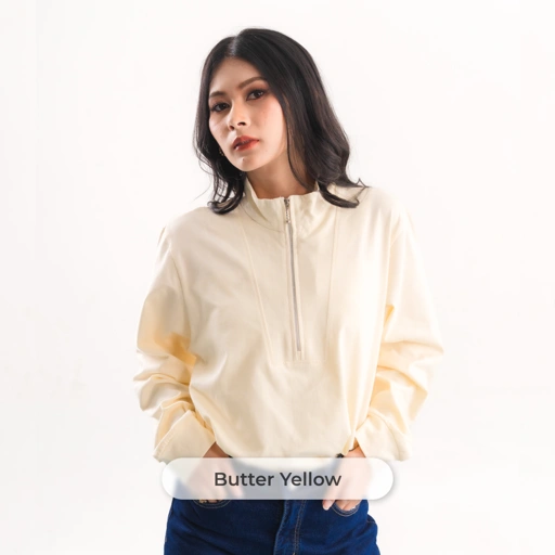 Deyn Scarf - Spill The Tee (Zipper Tee) - Butter Yellow 