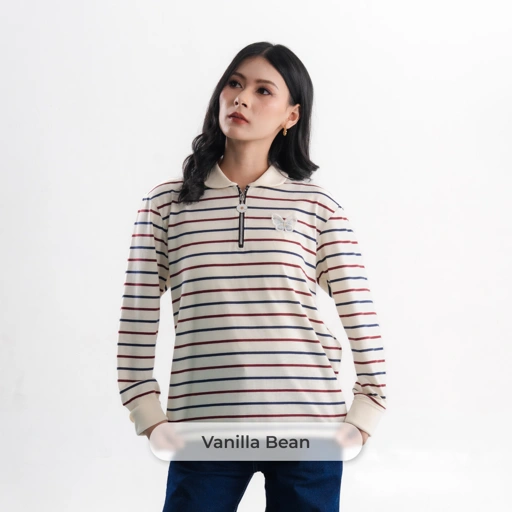 Deyn Scarf - The Everyday Stripe - Vanilla Bean