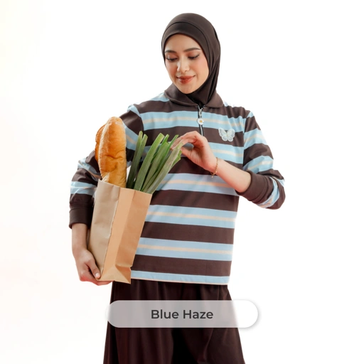 Deyn Scarf - The Everyday Stripe - Blue Haze
