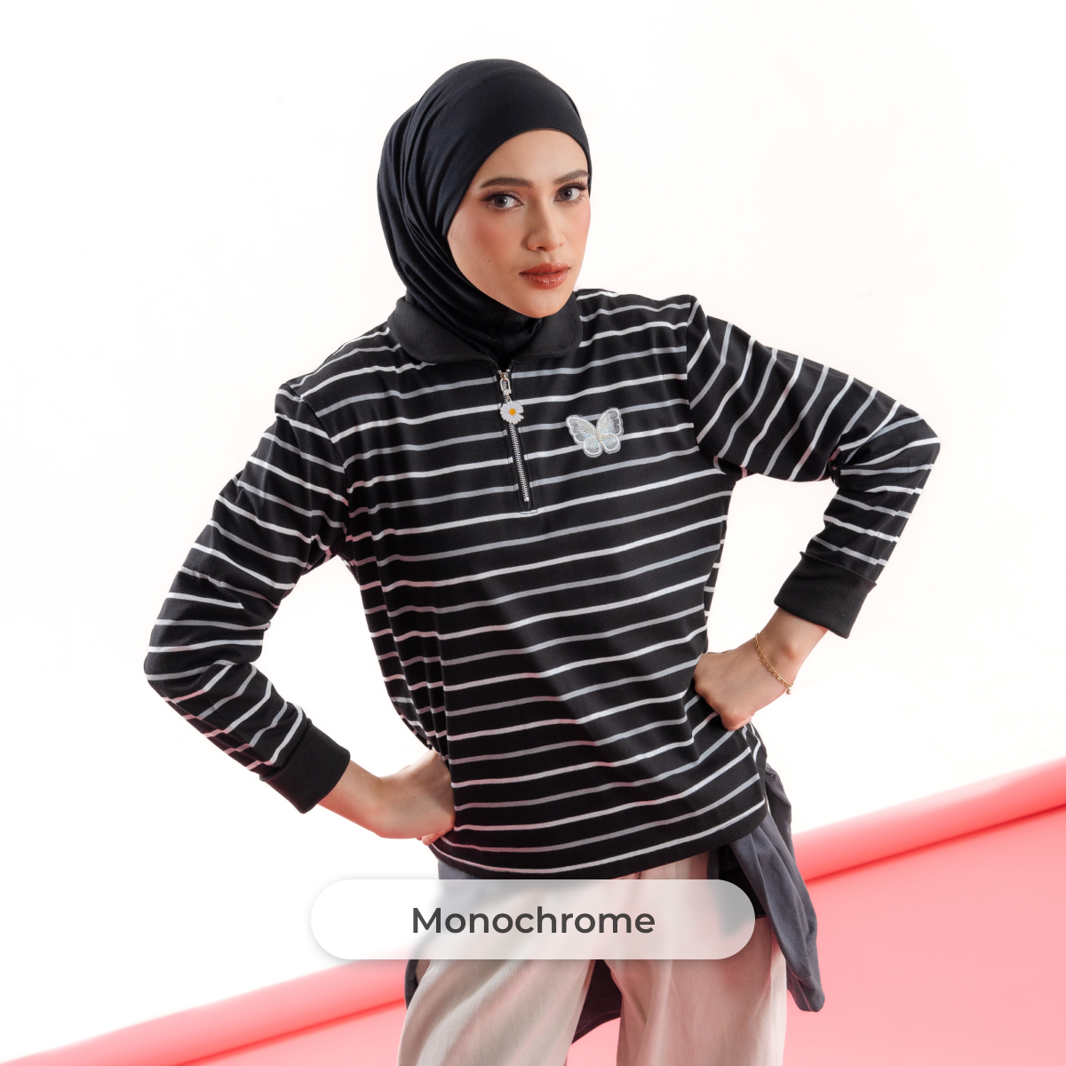 Deyn Scarf - The Everyday Stripe - Monochrome