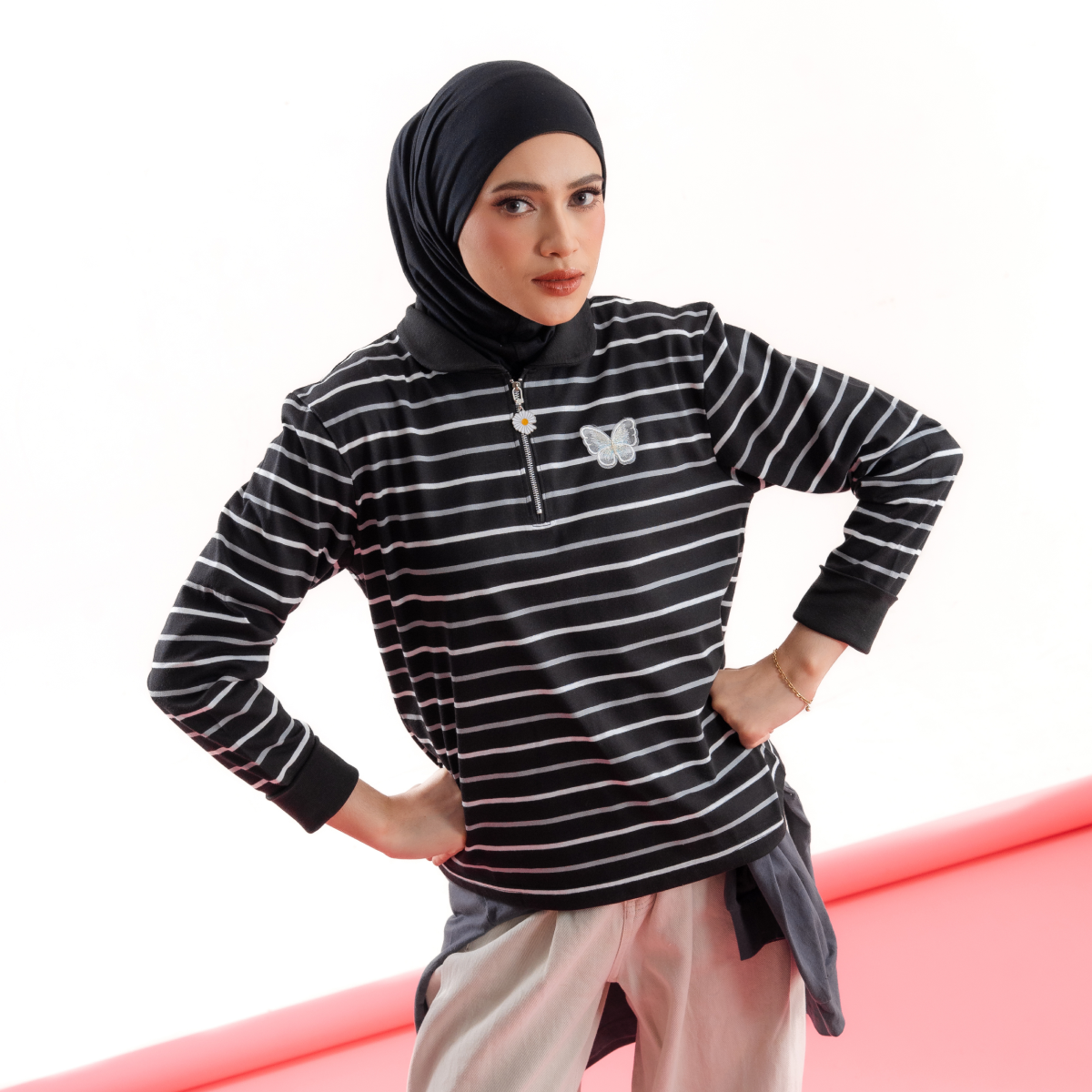 Deyn Scarf - The Everyday Stripe - Monochrome