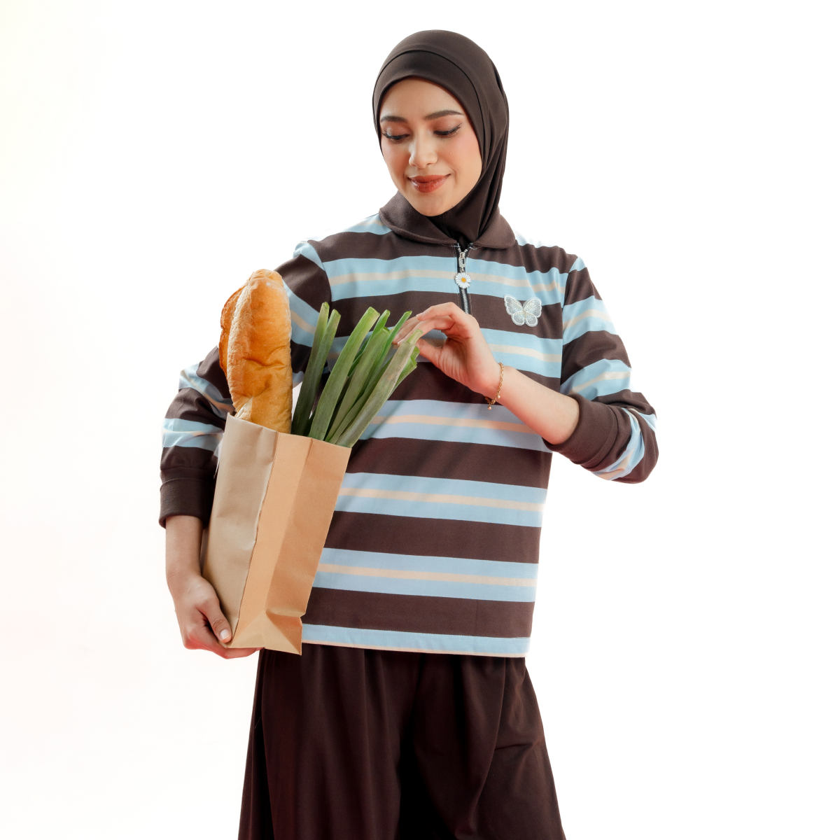 Deyn Scarf - The Everyday Stripe - Blue Haze