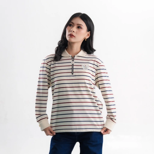 Deyn Scarf - The Everyday Stripe - Vanilla Bean