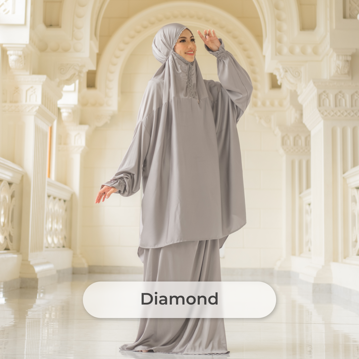 Deyn Scarf - Aida Prayer Robe - Diamond