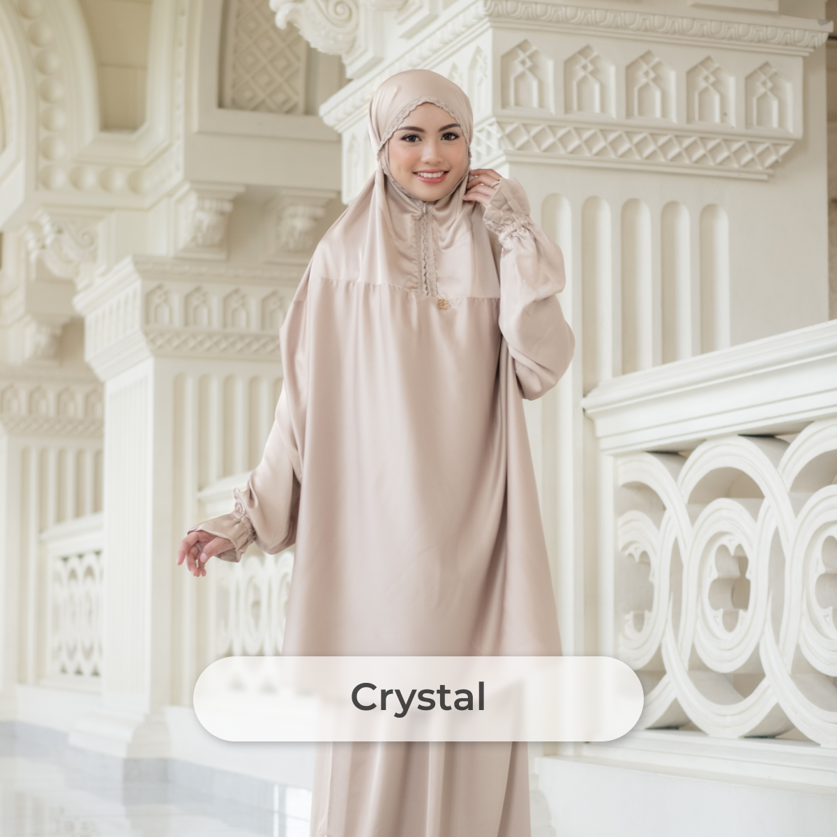 Deyn Scarf - Aida Prayer Robe - Crystal