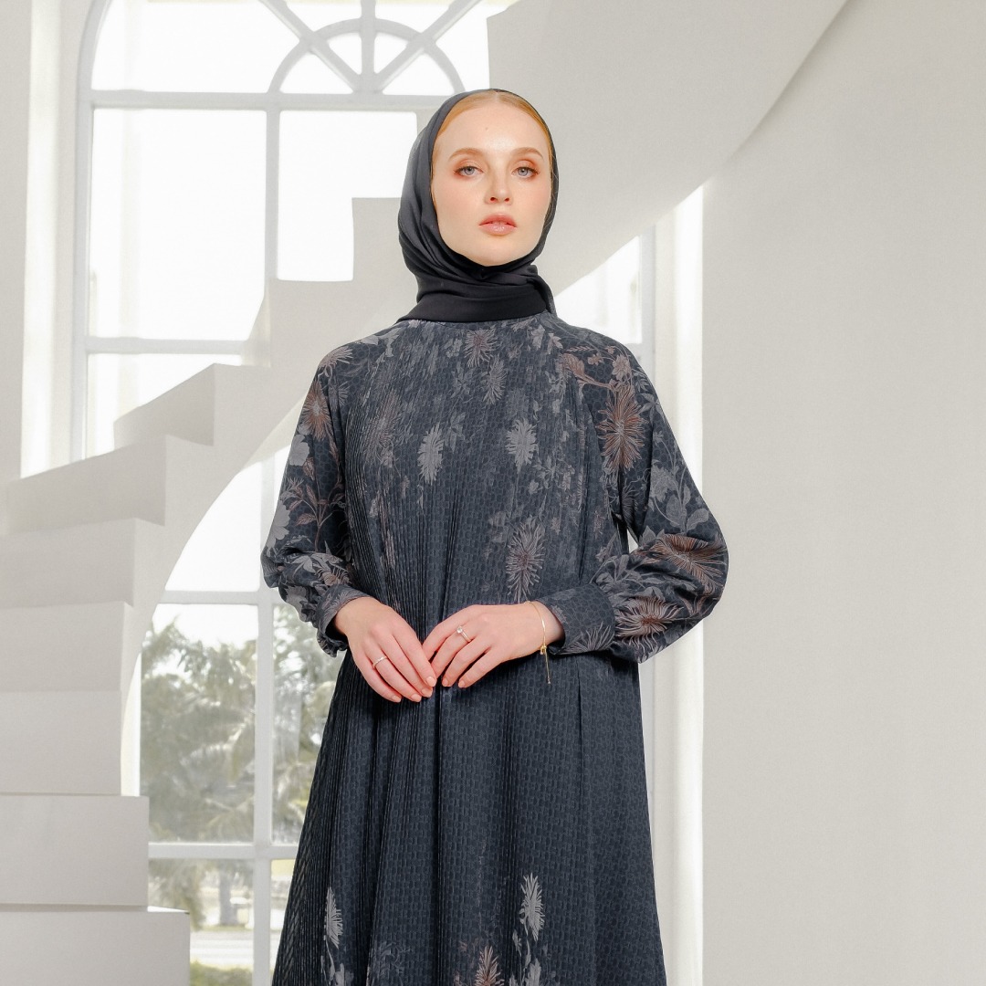 Deyn Scarf - Aliza Dress - Onyx