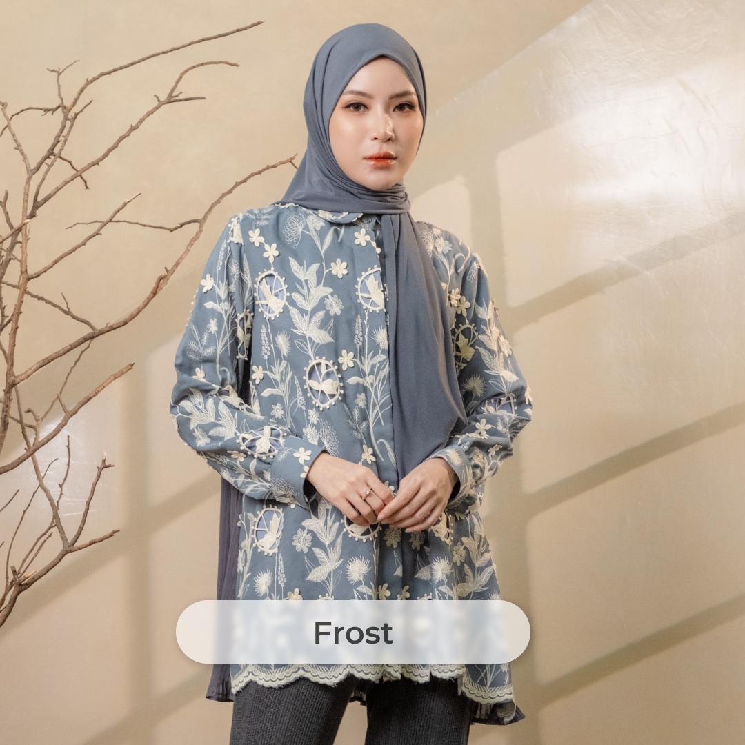 Deyn Scarf - Calla Blouse - Frost