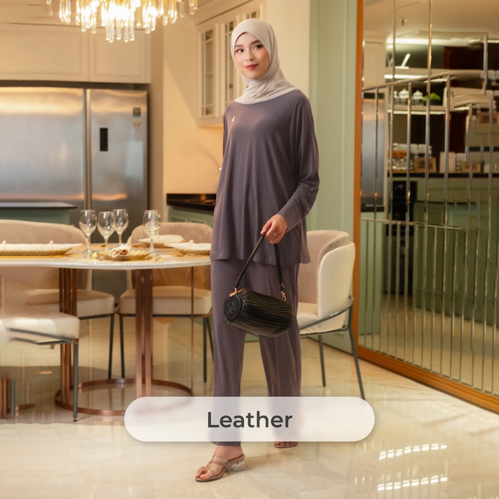 Deyn Scarf - Cloudy Set - Leather