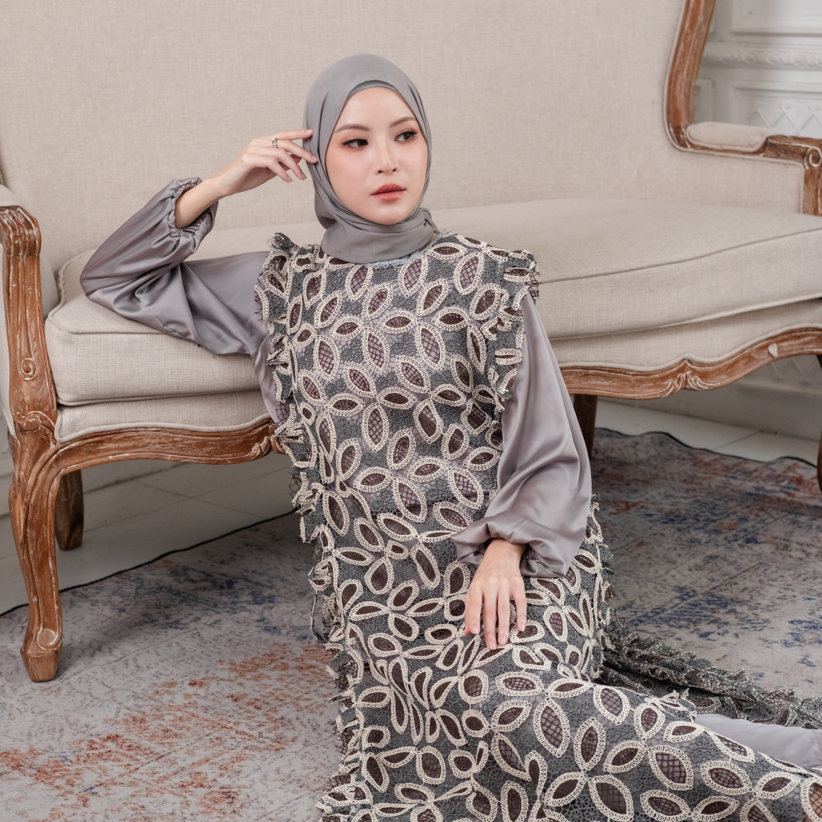 Deyn Scarf - Elise Outer - Silver Fern