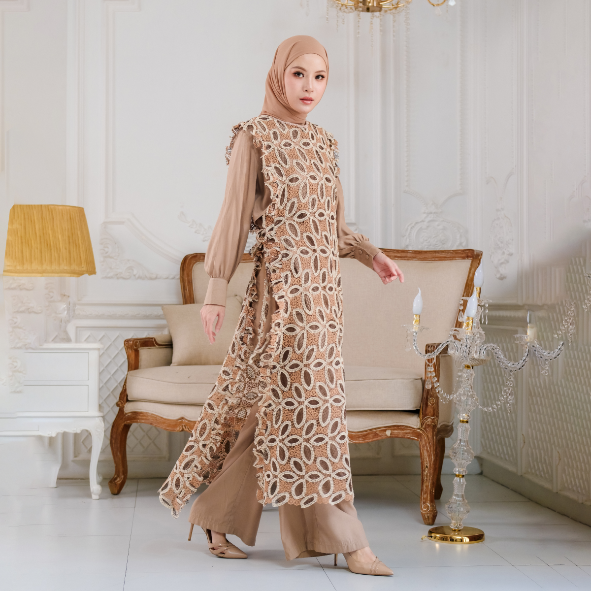 Deyn Scarf - Elise Outer - Sandstone