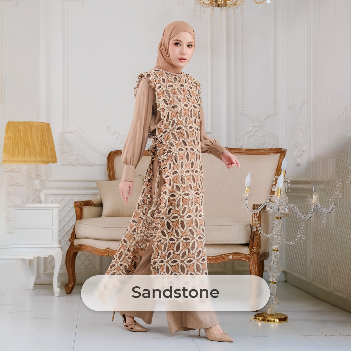 Deyn Scarf - Elise Outer - Sandstone