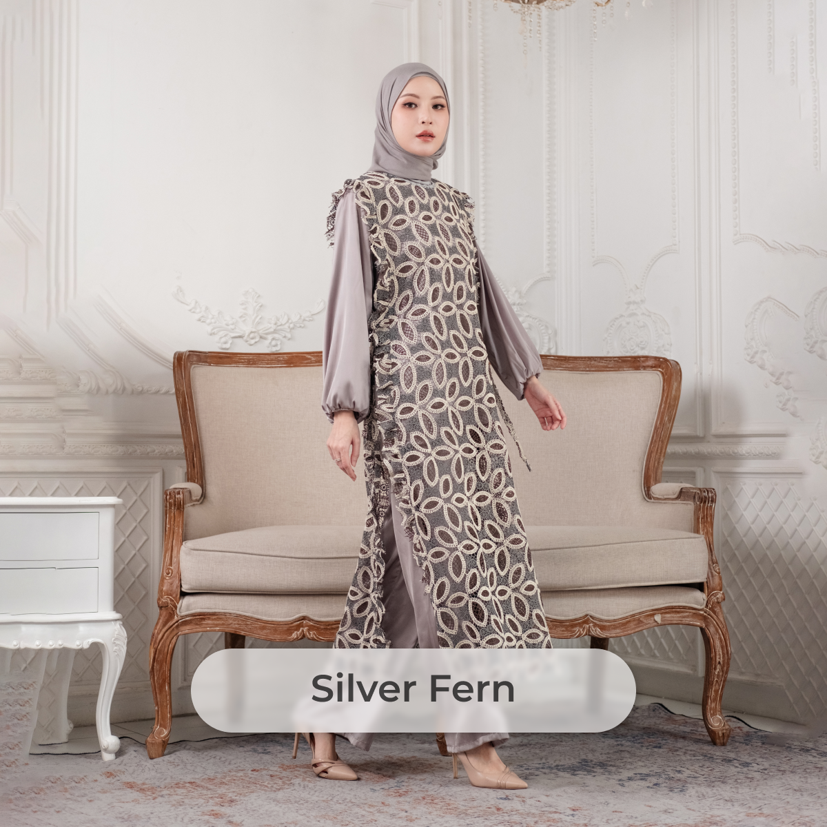 Deyn Scarf - Elise Outer - Silver Fern