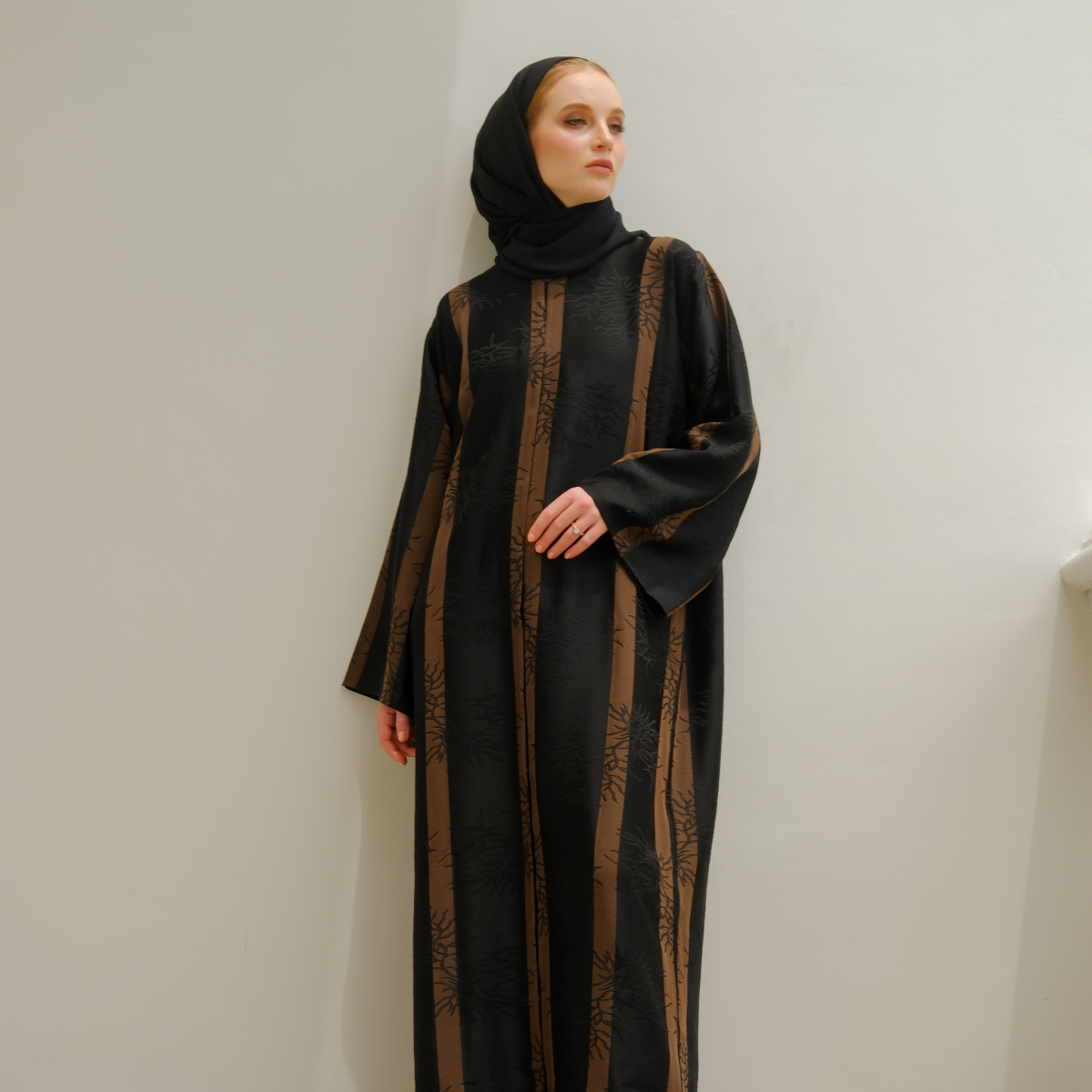 Deyn Scarf - Haifa Abaya - Copper Brown
