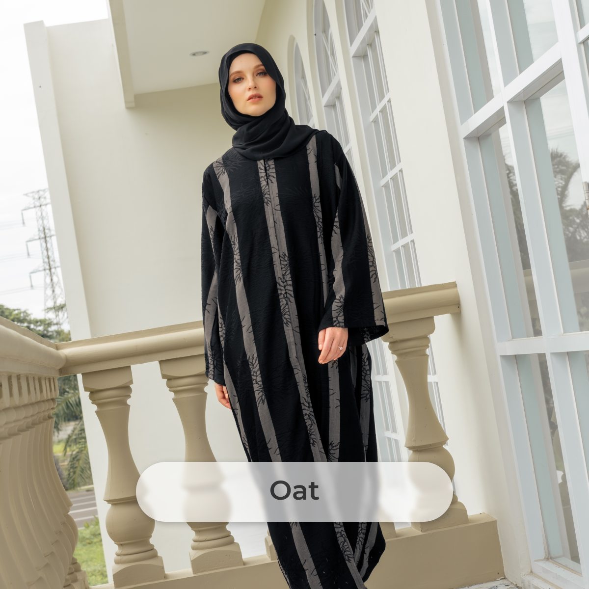 Deyn Scarf - Haifa Abaya - Oat