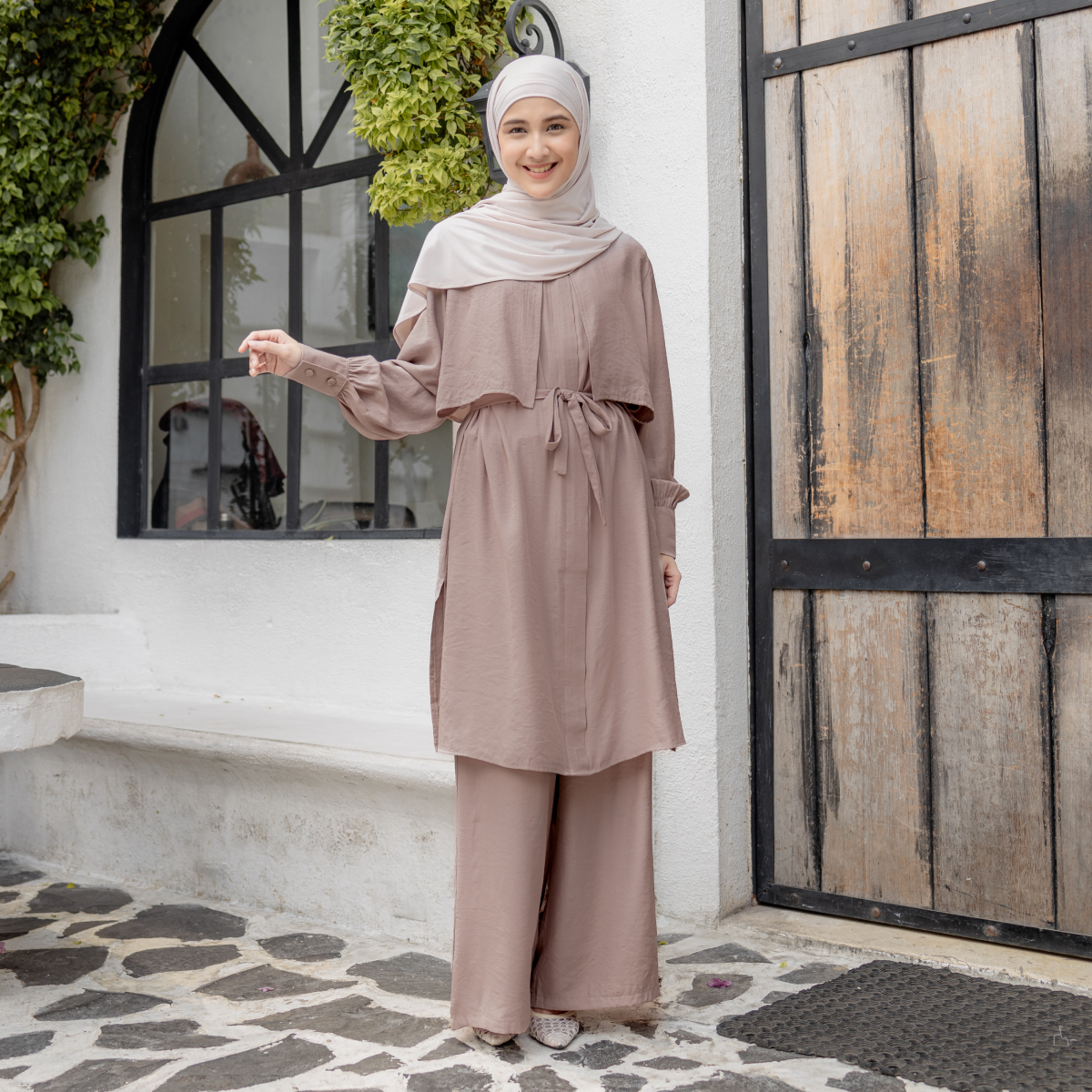 Deyn Scarf - Haneefa One Set Tunik - Cinnamon