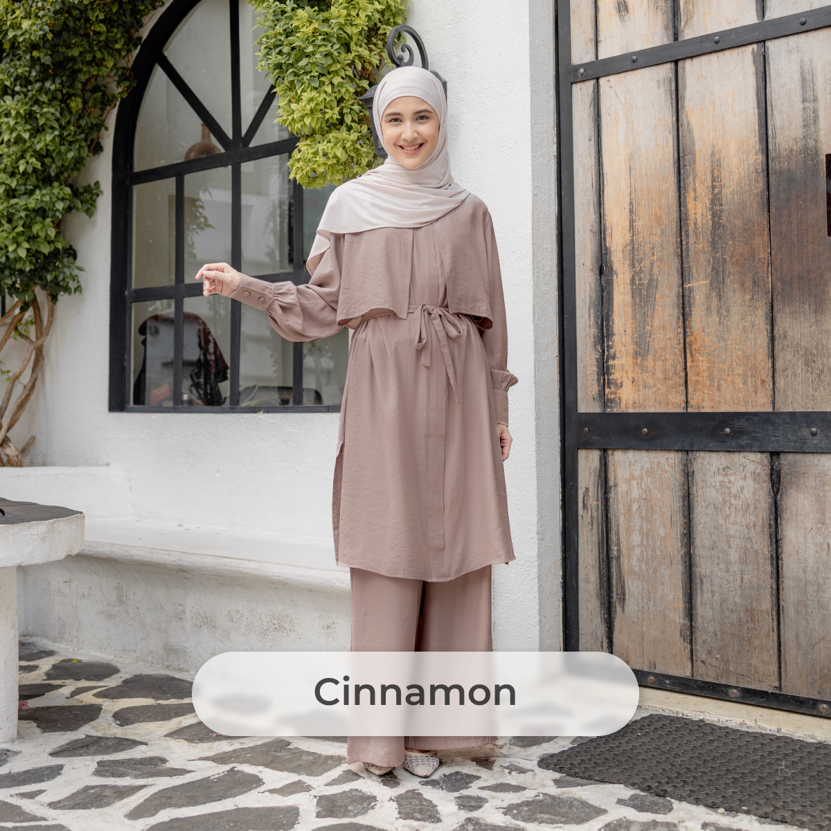 Deyn Scarf - Haneefa One Set Tunik - Cinnamon