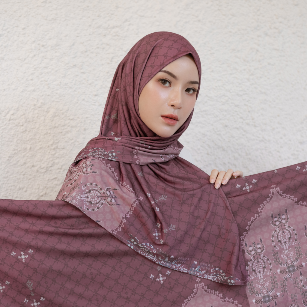 Deyn Scarf -  Kaleena Instant Scarf Motif -  Hijab Jersey Motif
