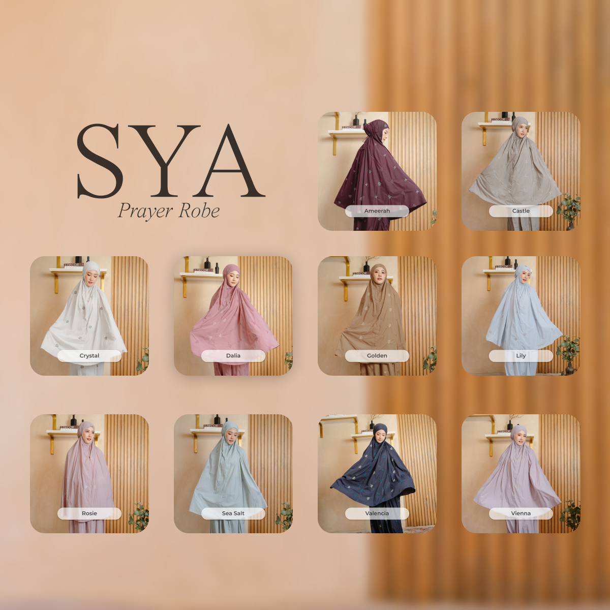 Deyn Scarf - Sya Prayer Robe - Sea Salt (Dew Series)