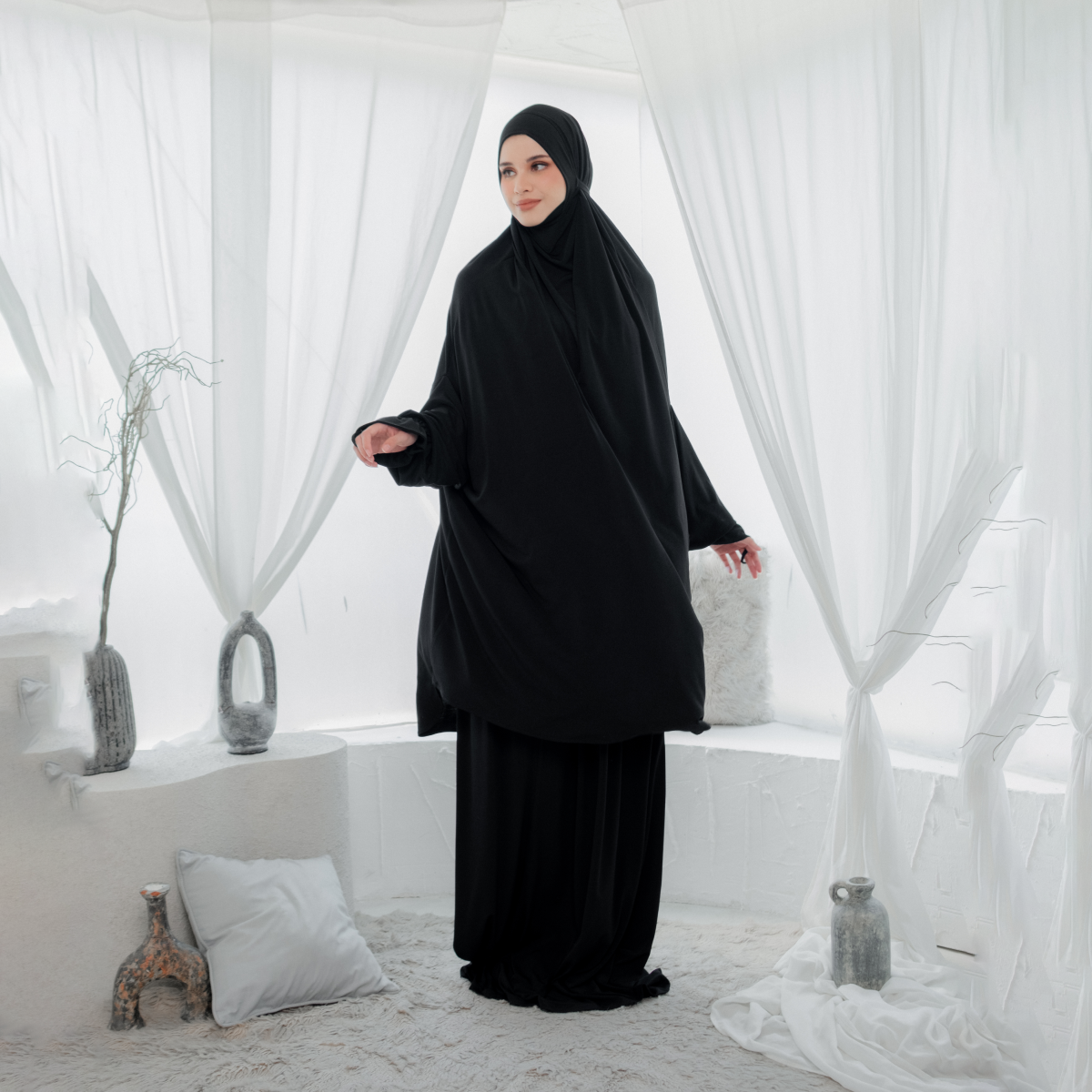 Mecca Prayer Robe - Black