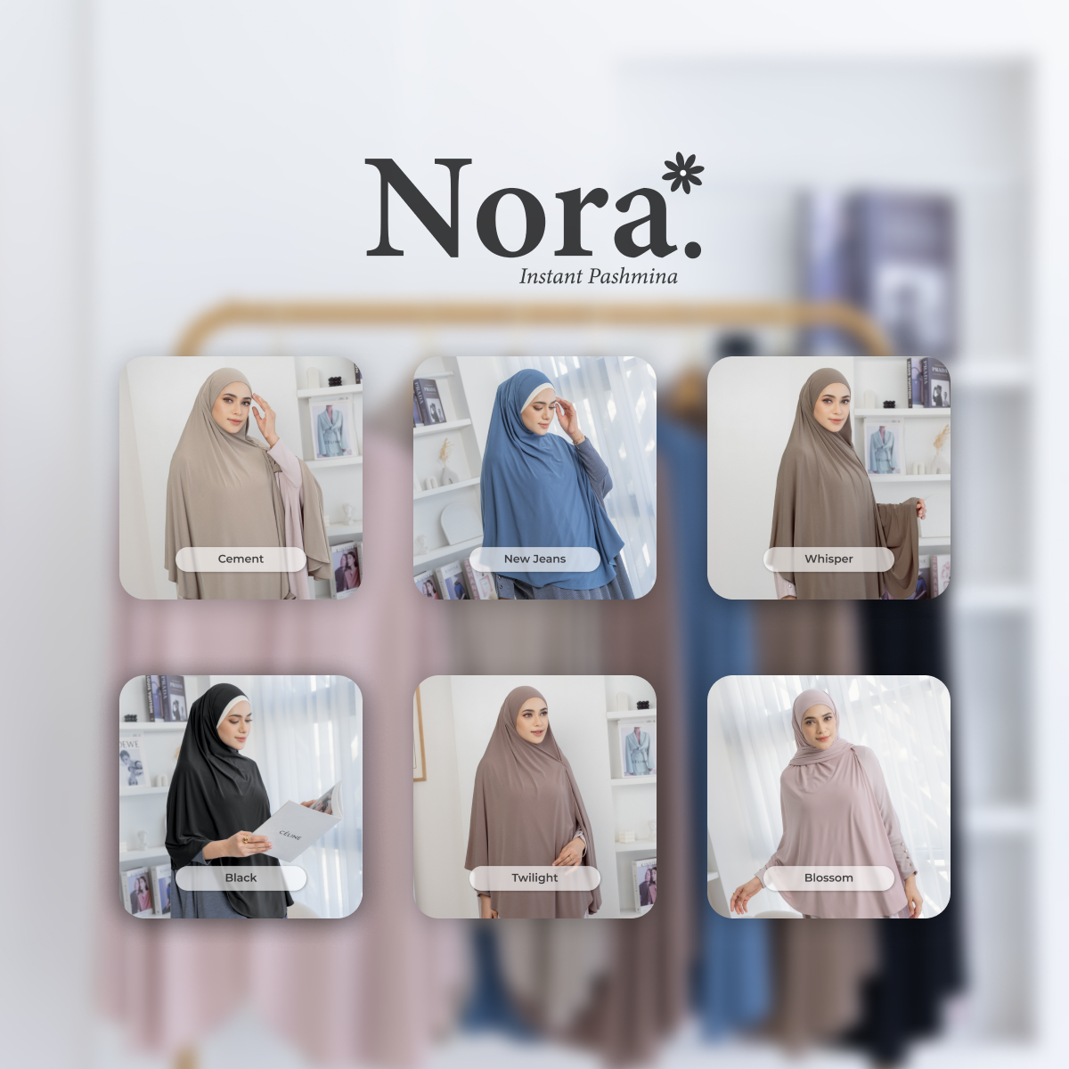 Deyn Scarf - New Nora Instant Pashmina Syar'i