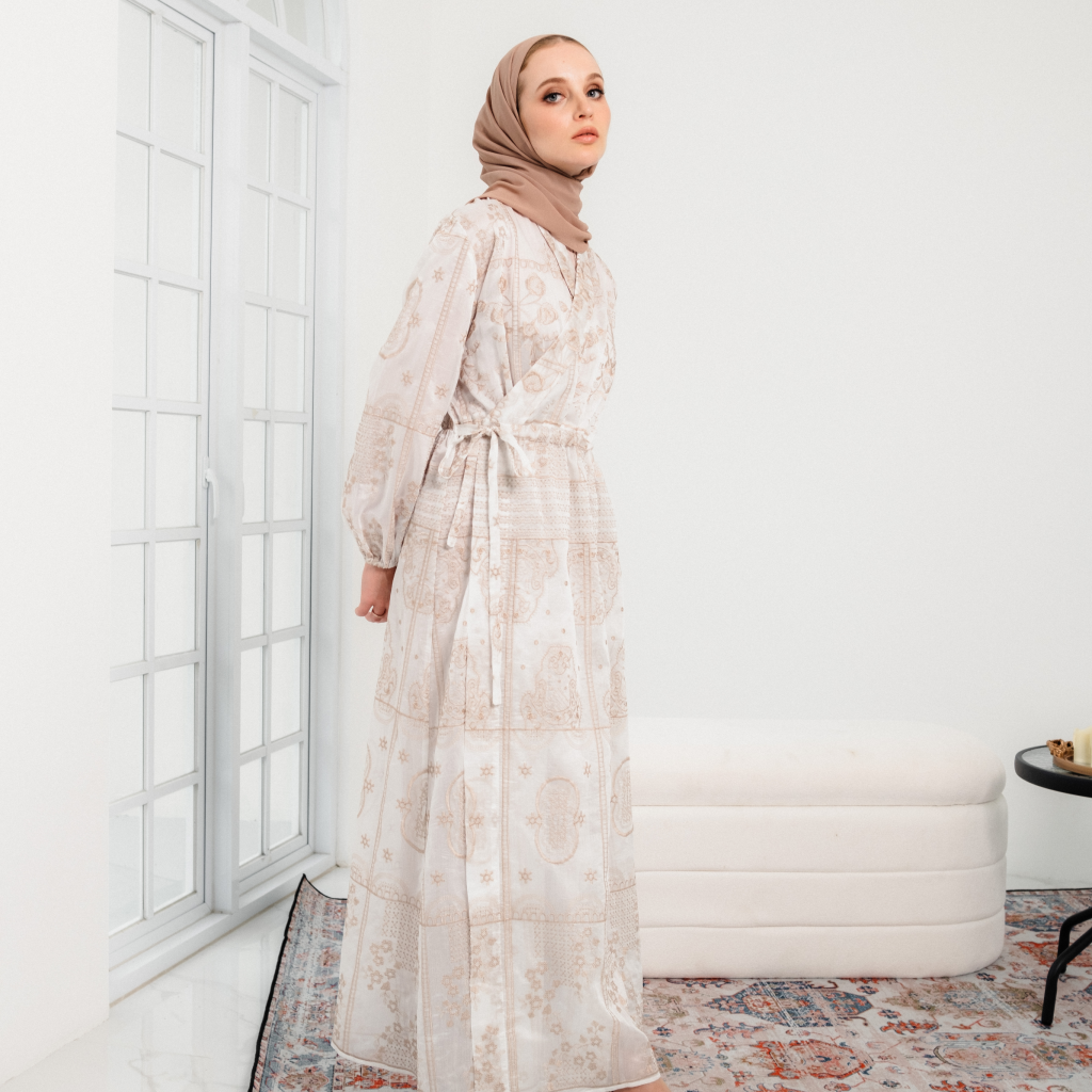 Deyn Scarf - Sara Embroidery Dress - Jasmine