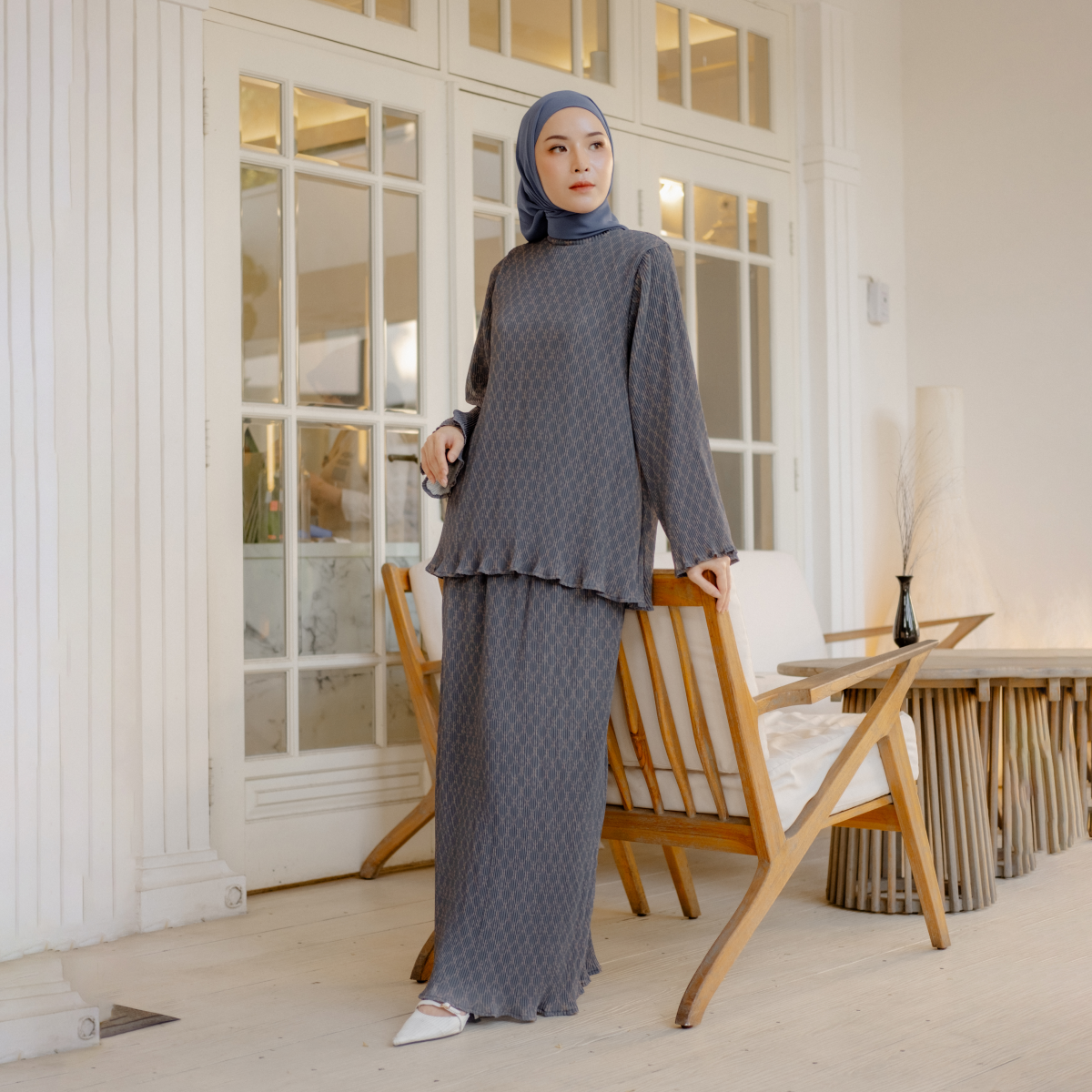 Deyn Scarf - Sera Pleats One Set - Raneem