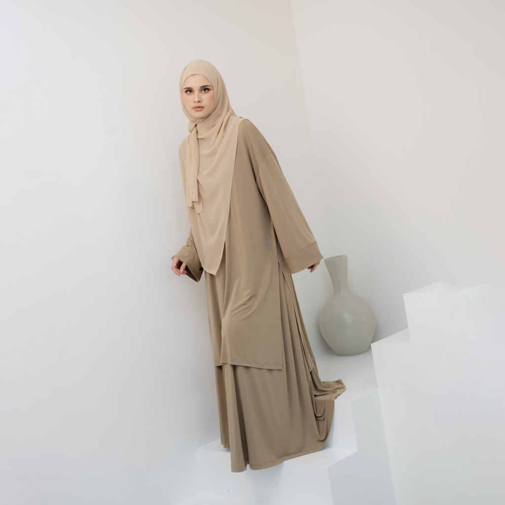 Shireen Set - One Set Jersey Syar'i - Mousse