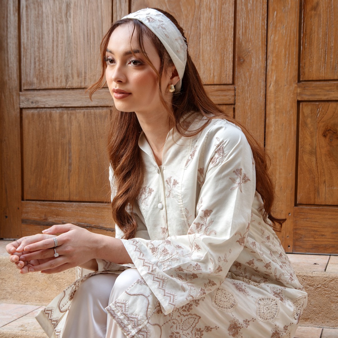 Deyn Scarf - Sorea Set Tunic - White Swan