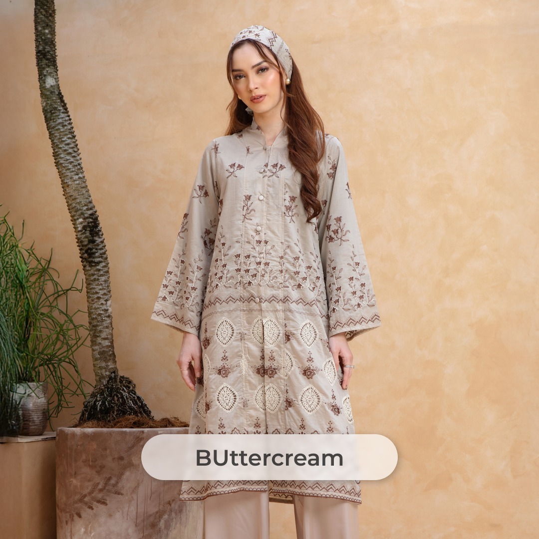 Deyn Scarf - Sorea Set Tunic - Buttercream