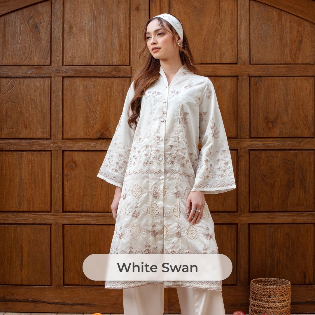 Deyn Scarf - Sorea Set Tunic - White Swan