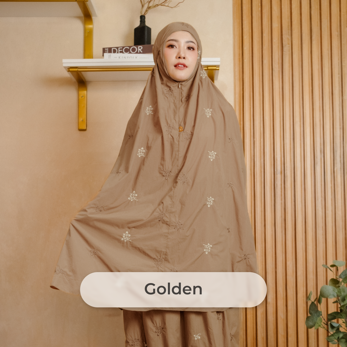 Deyn Scarf - Sya Prayer Robe - Golden (Leaf Series)
