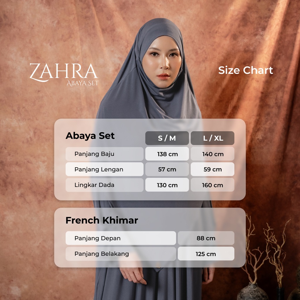 Deyn Scarf - Zahra Abaya Set - Monaco