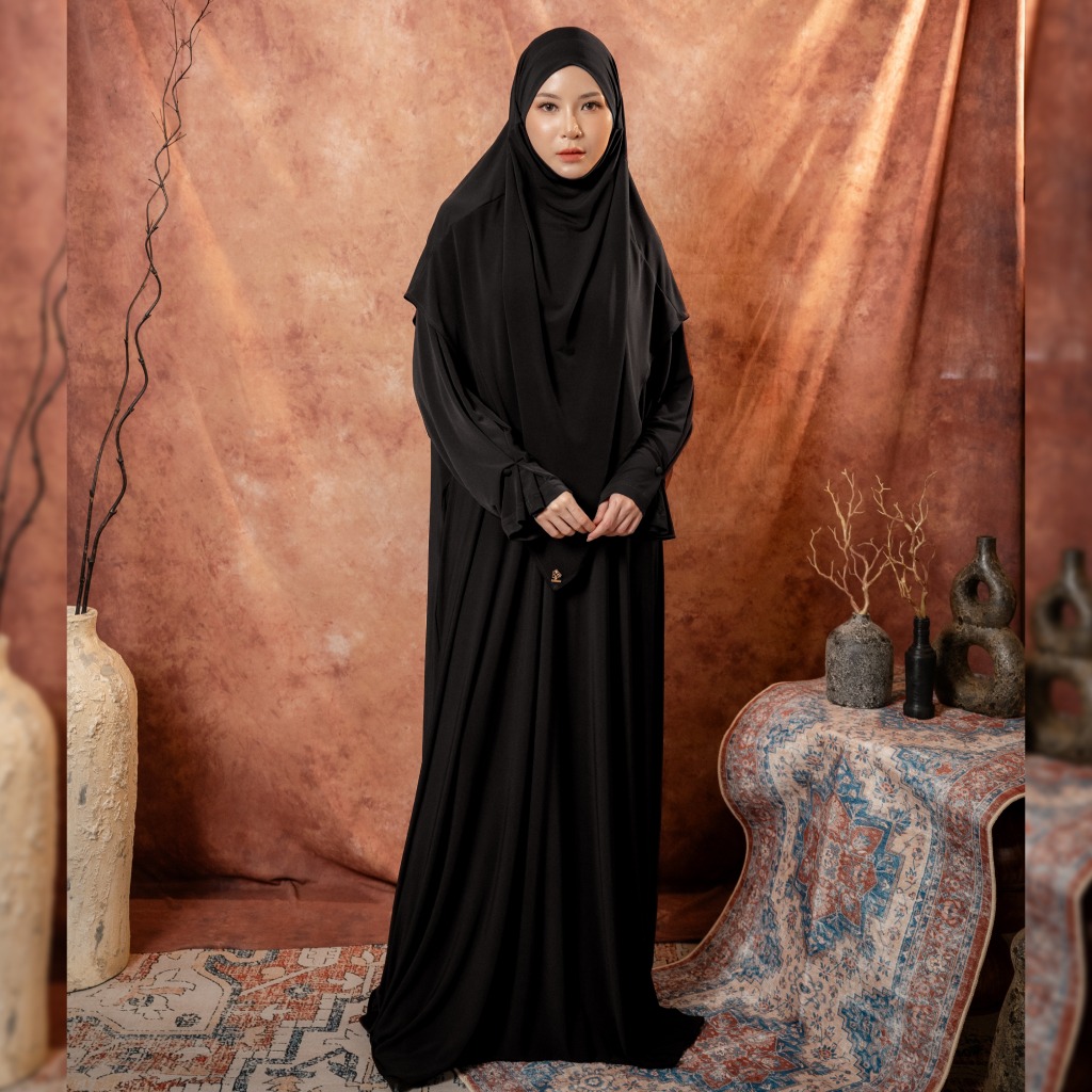 Deyn Scarf - Zahra Abaya Set - Black