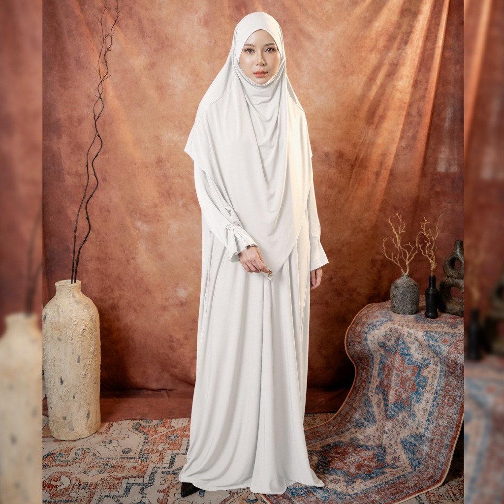 Deyn Scarf - Zahra Abaya Set - Broken White