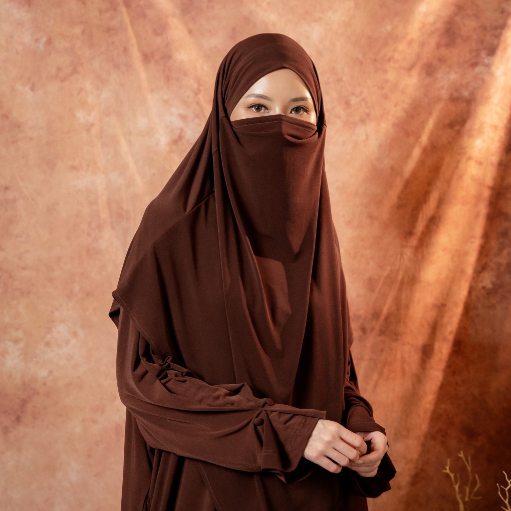 Deyn Scarf - Zahra Abaya Set - Maple