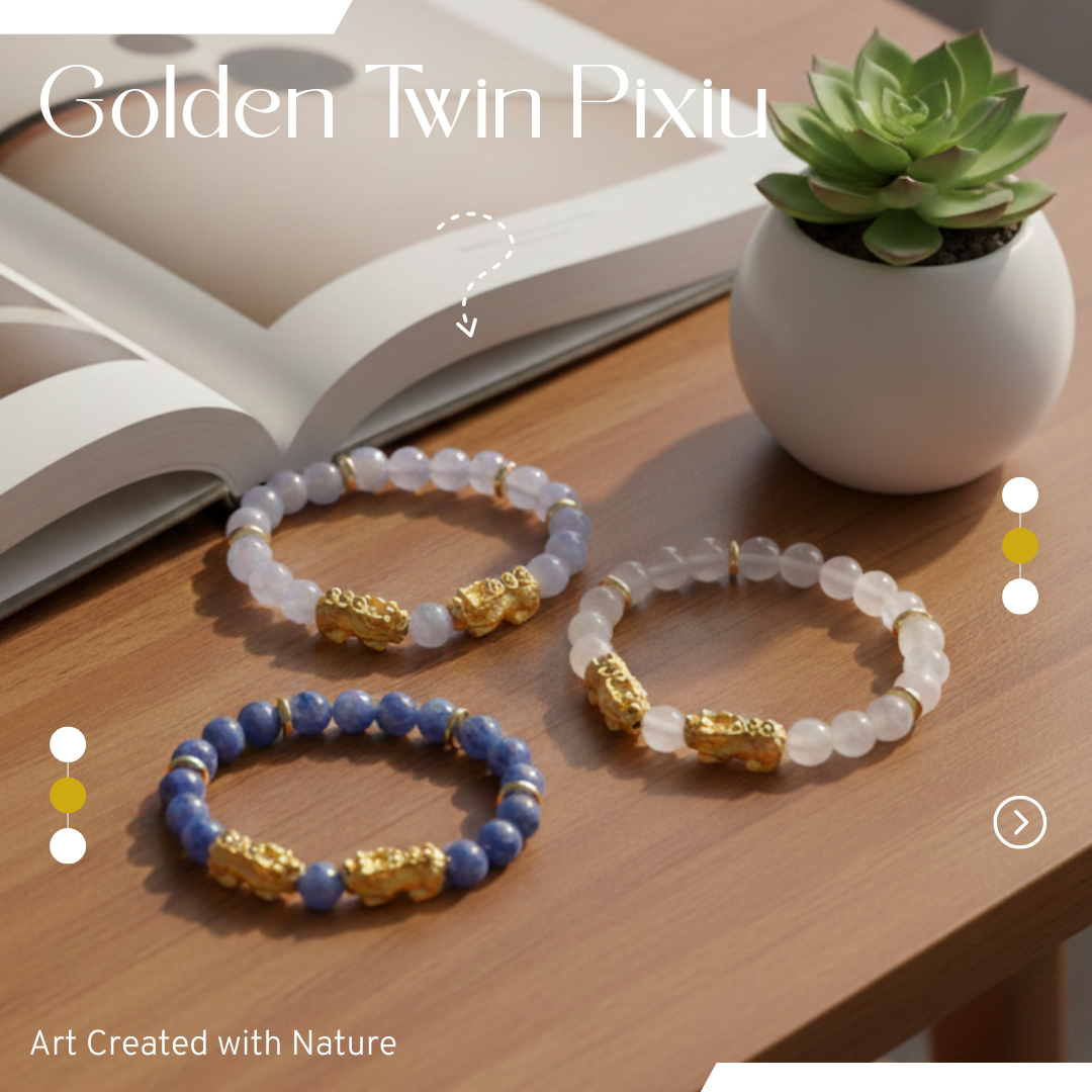 Golden Twin Pixiu 