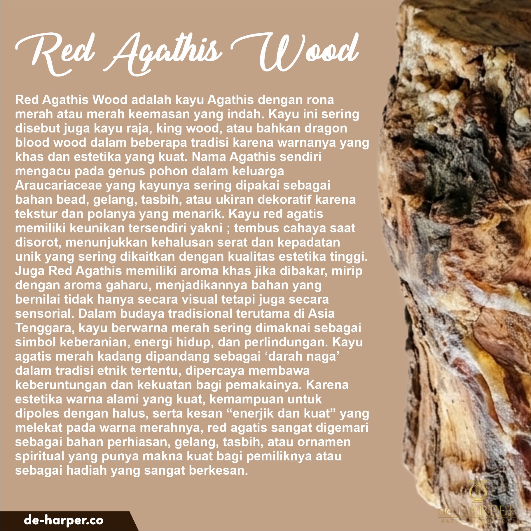 Simply Full : Red Agathis Wood