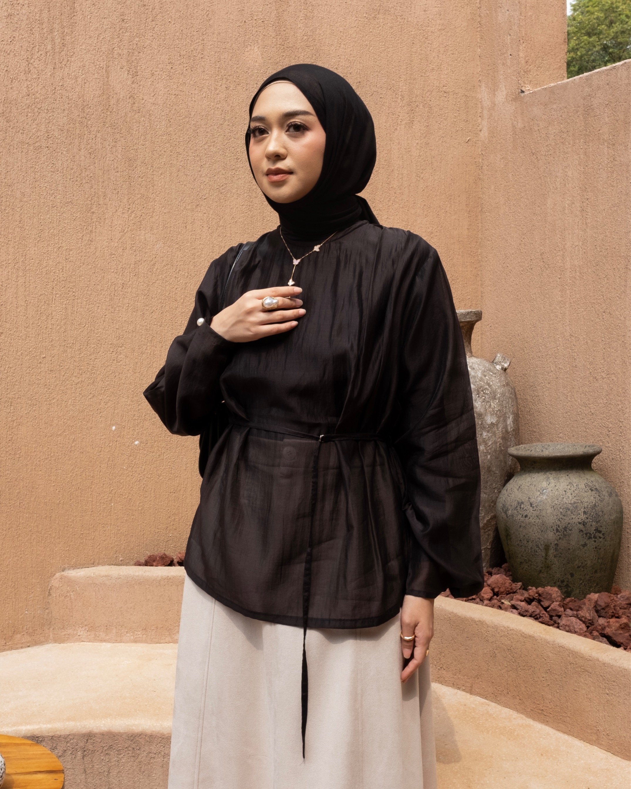 Solane Sheer Blouse
